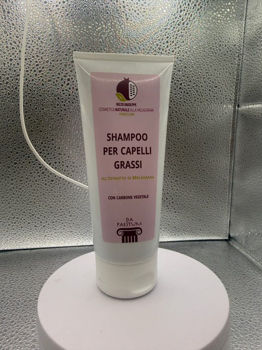 Shampoo Melagrana e Carbone Vegetale ( Capelli Grassi)